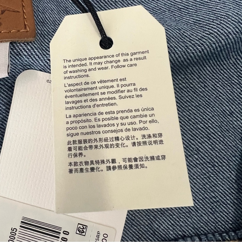 Levi's 90's Trucker Jacket Relaxed Oversize‎ Fit Size Small - Picture 12 of 14
